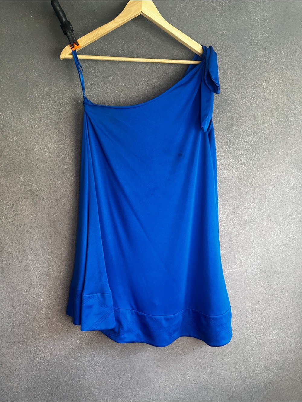 Diane von Furstenberg Cobalt Blue Draped Dress